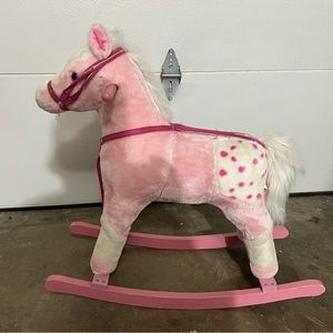 Pink rocking horse